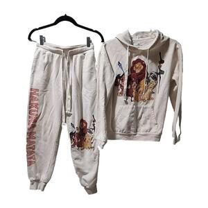 Disneys Lion King 2 Piece Hoodie With Matching Joggers Set Size Small 3-5